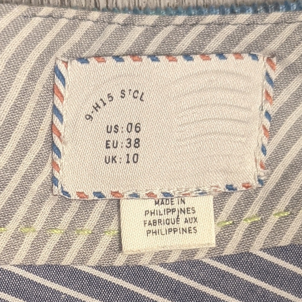 Anthropologie Postmark Calabria Watercolor Floral Skirt SZ 6 - Picture 4 of 5